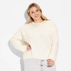 Women's Crewneck Cozy Cocoon Pullover Sweater - Wild Fable™ - 2 of 3