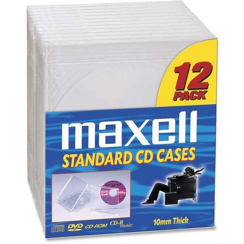 Maxell Cd Dvd Jewel Cases Cd 360 Jewel Case Book Fold Plastic Clear 12 Cd Dvd Target