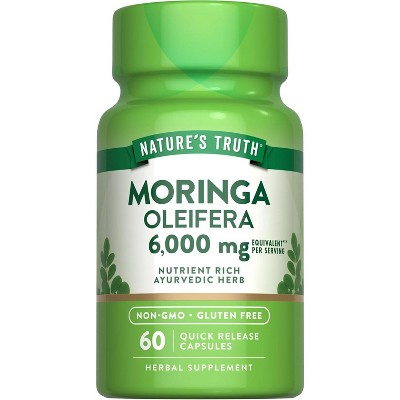 Nature's Truth Moringa Oleifera 6000mg | 60 Capsules