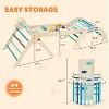 NAYSAYE Triangle Set, 9-in-1 Foldable Wooden Triangle Climbing Toys Set for Kids, Indoor Playground Gym, Montessori Climbing Set for Toddler - 3 of 4