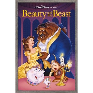 Trends International Disney Beauty and the Beast (1991) - Collector's VHS Cover Framed Wall Poster Prints - 1 of 4