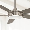 52" Minka Aire Modern Indoor Ceiling Fan with LED Light Remote Control Brushed Nickel Glass Shade for Living Room Kitchen Bedroom - 2 of 4