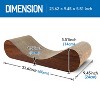 Gulches Cat Scratcher Cardboard Lounge Bed, wood - 4 of 4