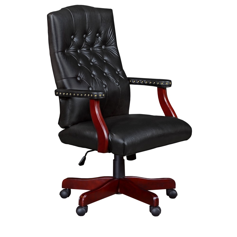 Photos - Computer Chair Ivy League Swivel Chair Black - Regency