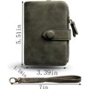 Clotth Womens Small Bifold PU Leather Wallet with RFID Blocking, Large Capacity & Wrist Strap | Easy to Use for Everyday Carry, Travel - 3 of 4