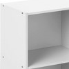 Hodedah High Quality 3 Shelf Home, Office, and School Organization Storage 35.70 Inch Tall Slim Bookcase Cabinets to Display Decor - image 3 of 4