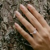 Guili Rose, Gold, or White Gold-Plated CZ Bezel Solitaire Ring, a timeless and radiant piece. Sizes 5, 6, 7, and 8. - 3 of 3