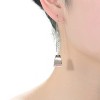 Guili Stylish Sterling Silver Dangling Earrings with 18k Rose Gold Plating for a Chic and Contemporary Look, Elevating Your Jewelry Style - 3 of 3