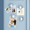 U Brands 4ct Disco Ball Magnets Silver - 2 of 4