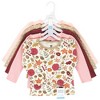 Hudson Baby Infant Girl Thermal Long Sleeve Tees 5pk, Acorn Botanical - 2 of 4