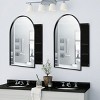 Bathroom Vanity With Mirror Cabinet Arched Recessed Toilet Mirror Cabinet With Adjustable Shelf-The Pop Home - 3 of 4