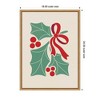 Kate & Laurel All Things Decor Sylvie Framed Canvas Christmas Icons Prima Set Nouveau Holly by Dominique Vari - 2 of 4