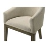Best Master Furniture,Upholstered Barrel-Style Dining Chairs, Set of 2, Reclaimed Weather Grey - 3 of 4