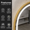 Dovelina Arched Bathroom Vanity Mirror LED Mirror with Defog - 3 of 4