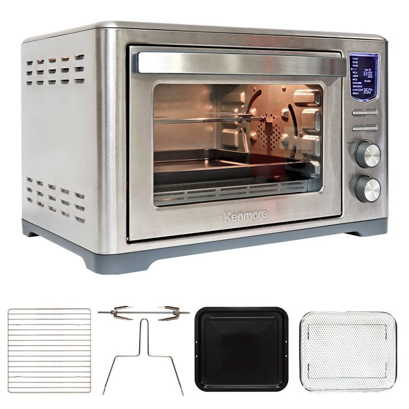 Kenmore 11-in-1 25qt Digital Air Fryer Convection Toaster Oven Rotisserie, 1 of 8