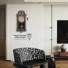 Clockswise Vintage Grandfather Wood-Looking Plastic Pendulum Decorative Battery-Operated Wall Clock - 2 of 4