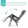 Best Choice Products Folding Zero Gravity Recliner Patio Lounge Chair w/ Canopy Shade, Headrest, Tray - 3 of 4