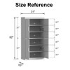Dovelina 45" Multipurpose Storage Cabinets Freestanding Cabinet, TV Stand with Storage - 4 of 4