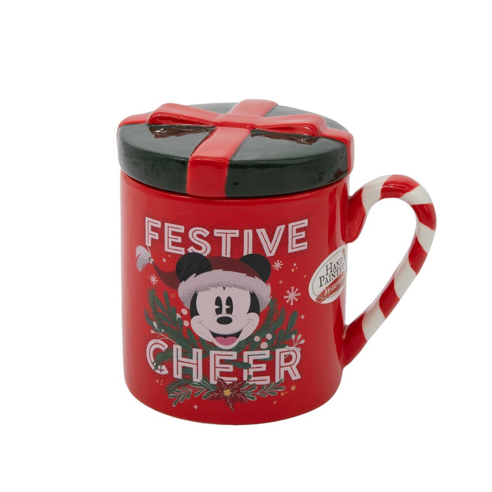 Disney 18.6oz Ceramic Lid Mug Red