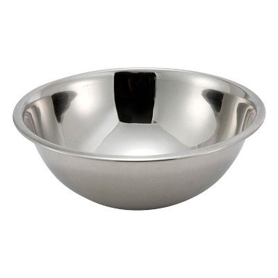 3pc (5qt, 3qt & 1.5qt) Stainless Steel Non-Slip Mixing Bowls (no lids)  Silver - Figmint™