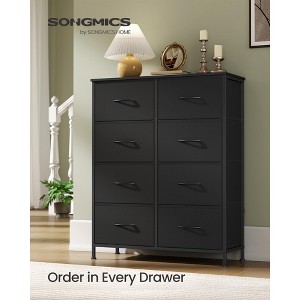 8-Drawer Storage Dresser - Steel Frame Organizer with Non-Woven Fabric Drawers, Multi-Use Chest for Bedroom/Entryway, Ink Black - 1 of 4