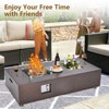 50000BTU Fire Table with Wind Guard, Glass Beads & Rain Cover, Sturdy Steel Anti-rust Finish & CSA Safety Certified Outdoor Firepit - 4 of 4