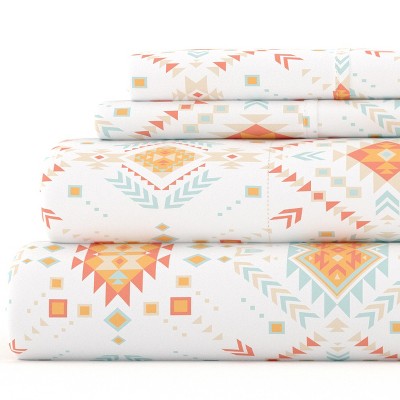 Printed Patterns 4PC Sheet Set - Extra Soft, Easy Care - Becky Cameron