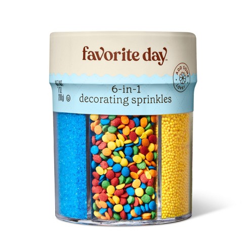 Rainbow 6 Cell Sprinkle Mix - 7oz - Favorite Day™ - image 1 of 3