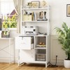 Aheaplus Filing Cabinet with Lock & Charging Station - 2 of 4