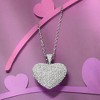 Ross-Simons 1.00 ct. t.w. Pave Diamond Heart Pendant Necklace in Sterling Silver - 2 of 4