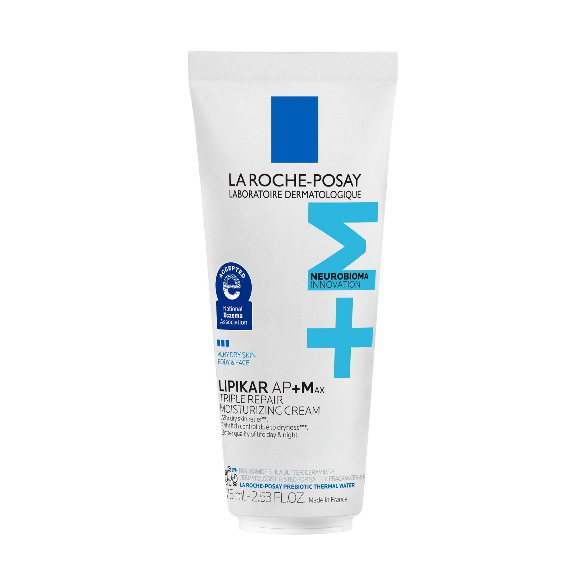 La Roche Posay Lipikar AP+M Triple Repair Body Moisturizing Cream Body and Face Moisturizer for Dry Skin with Shea Butter and Glycerin