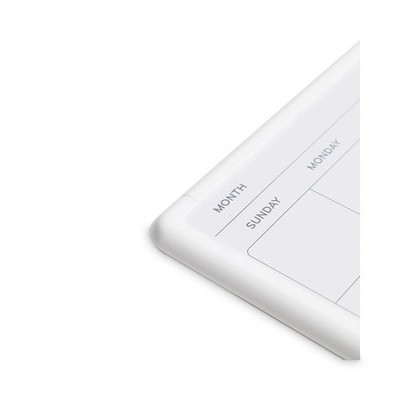 White Magnetic Dry Erase Monthly Calendar Board, 14" x 11"