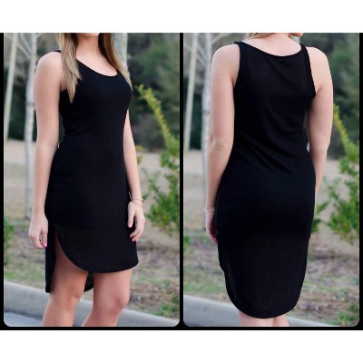 Women's Knit Tank Dress / Cover Up - Honey Punch