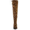 Allegra K Women's Stiletto Heels Back Bow Over the Knee Thigh High Sock Boots - 4 of 4