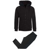 Galaxy R.P. Collection Men's Modern Fit  Full Zip Polar Fleece Hoodie and Jogger 2-Piece Set - 2 of 2