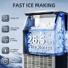 R.W.FLAME Commercial Ice Maker, Crescent Ice, 121.25lb/24H, 26.46 Pounds Storage Capacity, Stainless Steel, with LCD Panel for Party/Bar/Restaurant - 2 of 4