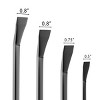 Pry Bar - 4 Piece Breaker and Crowbar Hand Tool Set with Ergonomic Nonslip Grip and Steel Alloy Angled Chisels for Garage, by Fleming Supply - 3 of 4