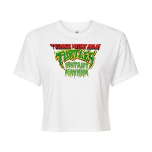 Women's - Teenage Mutant Ninja Turtles - Movie Logo Cropped Graphic T-Shirt - 1 of 4