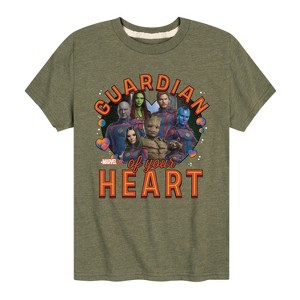 Boys' - Marvel - Guardian Of Your Heart Valentine Short Sleeve Graphic T-Shirt - 1 of 4