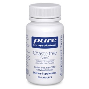 Pure Encapsulations Chaste Tree (Vitex) - Supports Menstrual Cycle Regularity - for Breast Comfort* - Women's Supplement - Non-GMO & Vegan - 60 Caps - 1 of 4