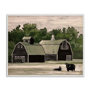 Stupell Industries Stable Barn Country Rural Cattle Framed Giclee Art - 1 of 4
