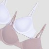 Hanes Girls' 2pk Cotton Molded T-Shirt Bra - 2 of 3