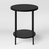 Wood and Metal Round End Table - Room Essentials™ - image 3 of 4