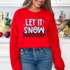 Simply Sage Market Women's Graphic Sweatshirt Let It Snow Checkered - 2 of 2