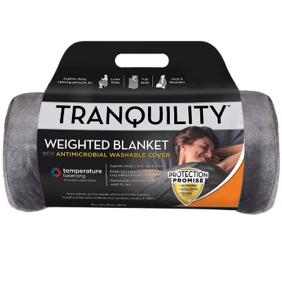 48"x72" 20lbs Temperature Balancing Weighted Blanket Gray - Tranquility