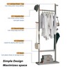 AZL1 Life Concept Garment Racks, Solid Wood Freestanding Coat Rack for Bedroom and Entryway Organization, Gray, 23.62"*11.02"*64.17" - 3 of 4