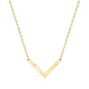 Ross-Simons Italian 10kt Yellow Gold V Necklace - 1 of 3