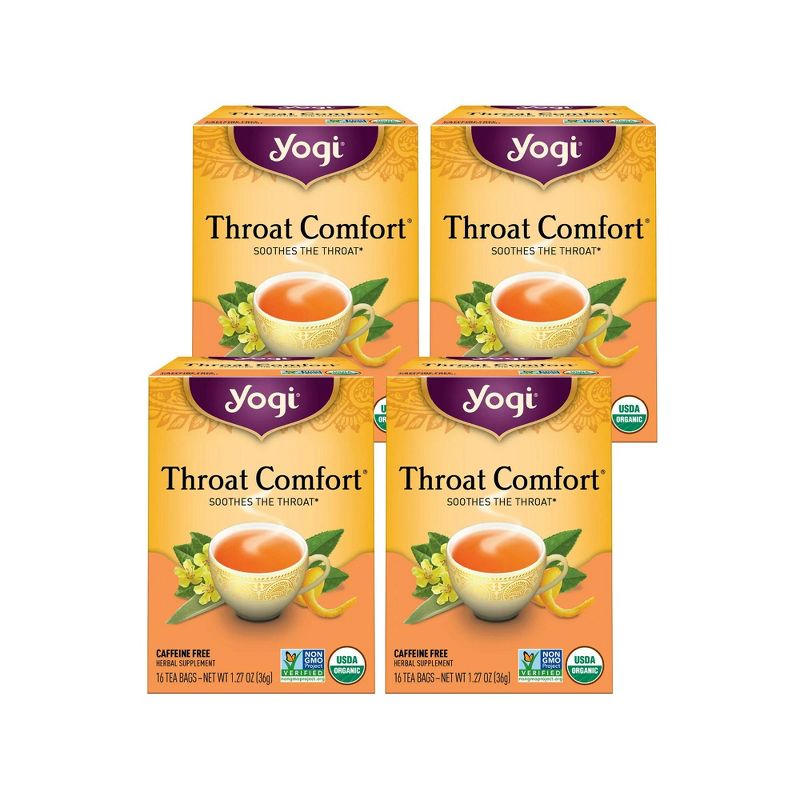 Yogi Tea - Throat Comfort -  64 ct, 4 Pack, 1 of 8