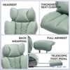 Efomao Desk Office Chair 400LBS, Big and Tall PU Leather Computer Chair, Executive Office Chair with Footrest and Lumbar Support - 3 of 4