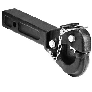 VEVOR Pintle Hook, 20000 lbs Towing Capacity, Pintle Hitch Receiver for 2-inch Hitch Hook Military Receiver, 15.6-inch Length, Black - 1 of 4